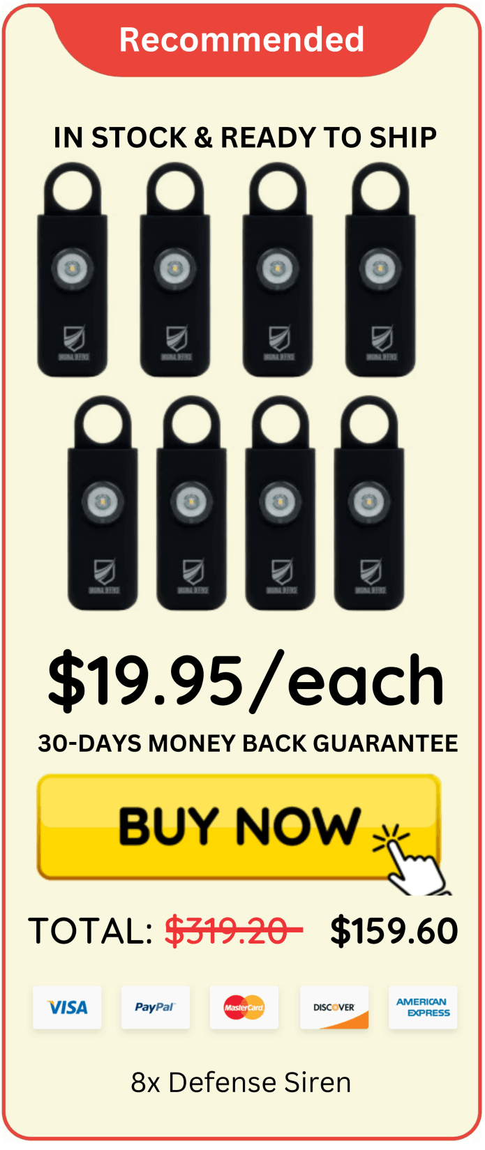 Defense Siren offer price